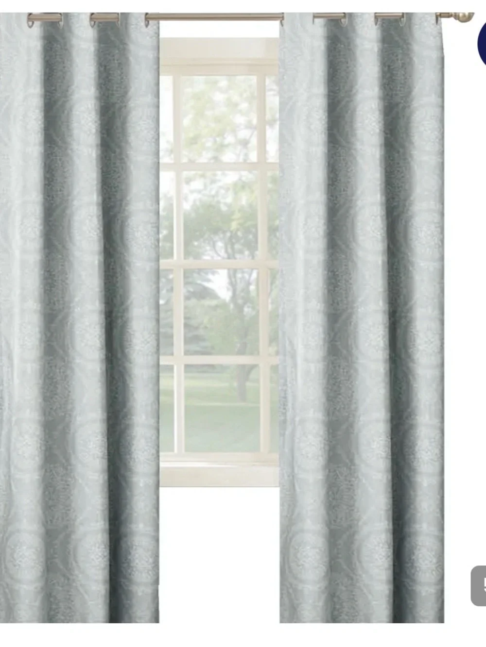 Mainstays Gray Medallion 84